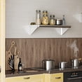 thumbnail image 5 of Danolapsi，Stainless steel shelf with backplate 12 "x 72", 260 pounds, certified by the National Science Foundation for use in restaurants, laundry rooms, kitchens, and garages, 5 of 7