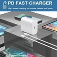 thumbnail image 6 of 45W Super Fast Charger USB Type C Wall Charger for Samsung Galaxy S22/S22 Ultra/S22+, Note 10/Note 10+/Note 20/S20/S21/S10/S9/S8, Galaxy Tab S7/S7+/S8/S8+/S8 Ultra, PPS Charger with 6.6ft Cable, 6 of 7