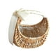 thumbnail image 5 of Cesta de mimbre para flores con asa de cinta, cesta de almacenamiento tejida estilo boho, cestas para niñas de, 5 of 9