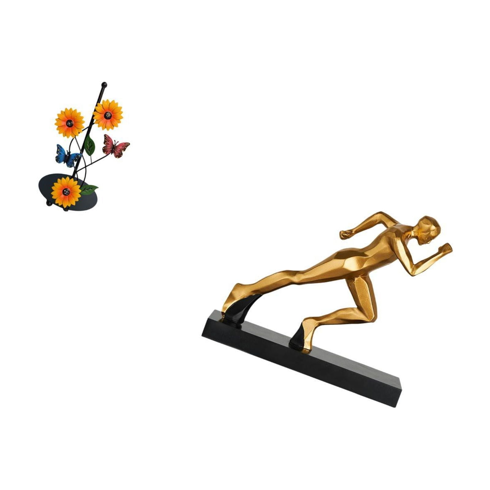Fiocias Toilet Paper Holder Paper Towel Holder Countertop Runner Statue Abstract Art Sculpture Figurine Iron Resin Material Suitable for Living Room Bedroom O