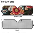 thumbnail image 6 of Binienty Car Sun Shade Windshield Boho Dahlia Floral Sun Blocker For Car Windshield for Jeep Wrangler TJ JK JKU Sport Sahara Rubicon 2 Door & 4 Door Easy to Install Front Window Shades, 6 of 7
