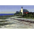 thumbnail image 2 of Bansemer, Roger 24x18 White Modern Wood Framed Museum Art Print Titled - St. Marks Lighthouse, 2 of 4
