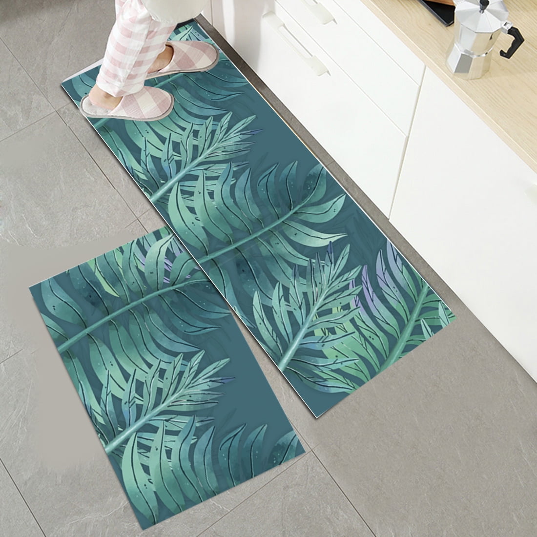 Details about   Laundry room rug waterproof and anti-fatigue pvc leather floor mat 