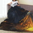 thumbnail image 6 of Bingfone Glowing Snake Dark Forest Print Flannel Fleece Blanket Throw Blanket for Bed,Sofa,Couch,Travel,Camping(50"x40" ), 6 of 8