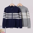 thumbnail image 3 of Beautyzll Chandails en Coton à Col Rond pour Garçons Enfants Cardigan à Manches Longues Tricoté pour 4-10T, 3 of 9