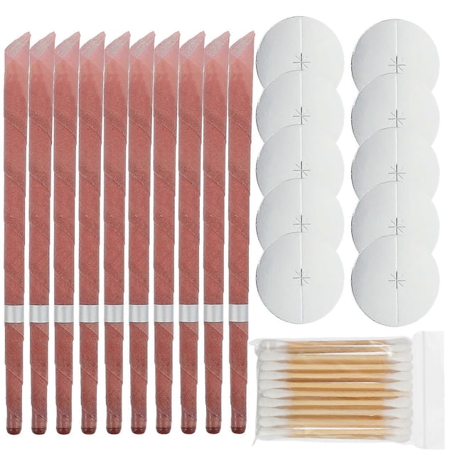 Ear Cleaning Sticks 50Pcs Trumpet Shape Cotton Swabs Kit Ideal For Ears Paranasal Sinus Relief