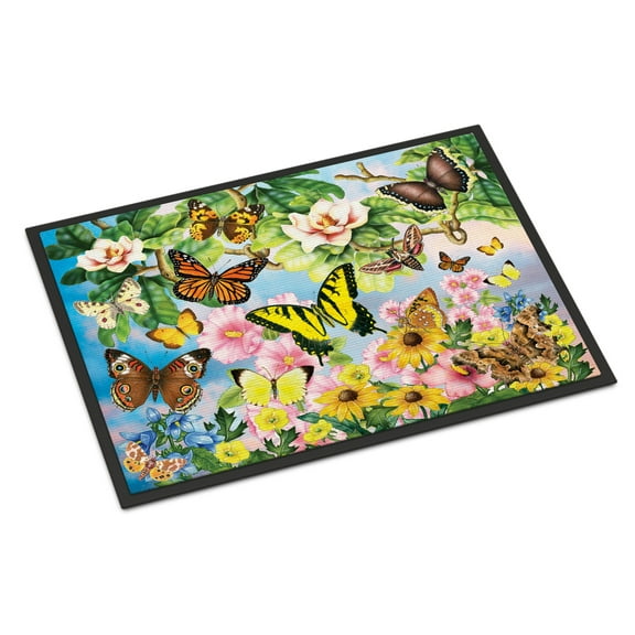Carolines Treasures PRS4043JMAT North American Butterflies Door Mat Indoor Rug or Outdoor Welcome Mat 24x36 Doormat