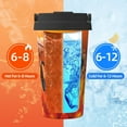 thumbnail image 5 of Fotbe Honeybee On Vibrant Flower Printed Insulated Travel Coffee Mug Spill Proof Leak Proof Stainless Steel Coffee Tumbler Reusable Coffee Cups with Lids Thermos, 5 of 8