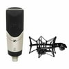 Sennheiser MK4 Large Diaphragm Studio Condenser Microphone with Neumann EA 4 Elastic Suspension Shockmount (Black)
