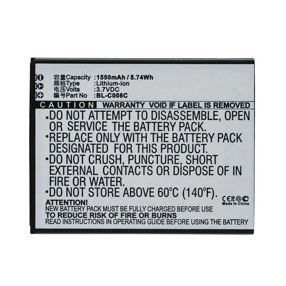 Batteries N Accessories BNA-WB-L3286 Cell Phone Battery - Li-Ion, 3.7V, 1550 mAh, Ultra High Capacity Battery - Replacement for GIONEE BL-C008C Battery