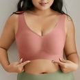 thumbnail image 4 of Women Plus Size Wirefree Bras for Women Full Coverage No Underwire Everyday Bras Comfortable Wireless Padded Bras, 4 of 7
