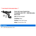 thumbnail image 2 of Front Left Lower Control Arm - Compatible with 1997 - 2000 Mercedes-Benz C230 1998 1999, 2 of 2