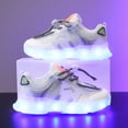 thumbnail image 2 of VUHXZWAF Toddler Sneakers Gradient Light Lace Up Soft Soles Boys Shoes Running Footwear Size 7, 2 of 4