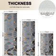 thumbnail image 4 of Gold Black Checkered Pattern Kitchen Rugs Sets Of 3,Kitchen Runner Rugs Non Skid Washable,Decorative Kitchen Floor Mats for Kitchen,Sink,Laundry,17"x30"+ 17"x47" + 17"x59", 4 of 6