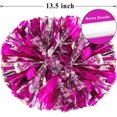 thumbnail image 2 of 4 Pack Cheerleading Pom Poms,metallic Cheer Pom Poms With Training Baton Handle, 2 of 5