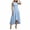 Light Blue, variant on Relaxed Crew Neck Sleeveless Ruffle Hem Solid Button Pleated Back Zipper High Low Maxi Dress for Women, Loose Casual Dress Rose Gold, M