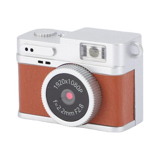Cámara De Llaves Retro Digital - Video De 1080p Mini Cámara Portátil, Fotos De 2MP, Videocámaras Digitales Retro De Pantalla De 0.96 Pulgadas Con 6 Filtros Y Flash LED