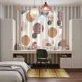 thumbnail image 4 of Abstract Geometric Kitchen Curtains Window Panels, Farmhouse Vintage Polka Dot Red Brown Insulated Window Treatment Curtain, Grommet Curtains for Bedroom/Living Room/Bathroom, 2 Piece 42"Wx63"L, 4 of 8