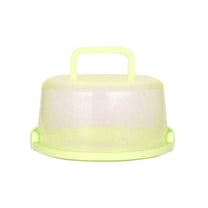 Cake Carrier with Lid and Handle, Multipurpose Cake Stand Fits 8 inch Cake, Cupcake Containers for Cupcakes，Cake Holder Serves as Five Section Serving Tray, Portable Cake Carriers