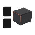 thumbnail image 2 of jinwen Trading Card Deck Box Card Holder Display for Baseball Card Collectible Card Black Orange, 2 of 9