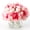 Pink, variant on Peonies Artificial with Glass Vase, Silk Faux Peony Fake Flower Arrangements with Vase and Faux Water, for Home Decor, Bathroom, and Table Centerpiece Decorations Home Centerpiece Floral