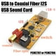 thumbnail image 2 of Tarjeta de Sonido USB A Fibra Coaxial I2S/Chip Decodificador USB PCM2706 para Amplificador de Potencia de Audio, Computadora y Teléfono., 2 of 6