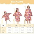 thumbnail image 3 of joogoo Wearable Blanket Hoodie for Ice Cream Pink Flannel Sherpa Pocket 3-14 YR S, 3 of 7