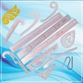thumbnail image 3 of 1/2PCS Multifunction 6501 Plastic French Curve Sewing Ruler Measure Tailor Ruler Making Clothing 360 Degree Bend Ruler Tools Style E 2pcs, 3 of 6