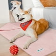 thumbnail image 5 of PetAmi Waterproof Dog Blanket For Large Giant Dogs, Pee Proof Pet Blanket Sherpa Fleece Crate Cover, Reversible Cat Throw Bed Kennel Protector, Soft Plush Washable Pad (Queen 90x90, Pink), 5 of 7