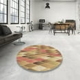 thumbnail image 4 of Ahgly Company Machine Washable Indoor Rectangle Transitional Yellow Orange Area Rugs, 4' x 6', 4 of 7