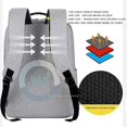 thumbnail image 2 of Travel Portable Laptop Backpack, Business Laptop Bag With USB Charging Port, Backpack Black, 2 of 5