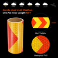 thumbnail image 3 of Uxcell Reflective Tape, 8" x 10 Ft Waterproof Safety Tape for Trailers, Red Yellow, 3 of 6