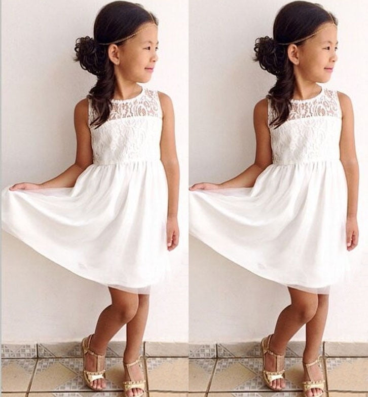 white summer dress baby girl