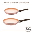 thumbnail image 2 of 2 sartenes HUDSON Aluminio 24/26cm color cobre antihaderente, 2 of 8