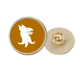 thumbnail image 1 of Broche de oro metálico circular, 1 of 3