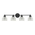 thumbnail image 2 of Trade Winds Lighting 4-Light Bathroom Vanity Light In Matte Black, 2 of 5