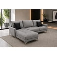thumbnail image 1 of Sala Esquinera Modular El Bazar Store Caslon Gris Plata 260x180 cm Lino Nacional, 1 of 6