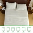 thumbnail image 2 of Gogreen 3PC Bamboo Cal King Sheet Set, Deep Pocket Fit 16", Breathable Super Soft Luxury Hotel Style Home Decor Cal King Sheet Set, Gift for Women, Men - 2 Pillowcases, 1 Fitted Sheet, 2 of 9
