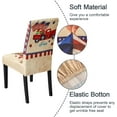 thumbnail image 4 of Patriotic Ford Chair Covers for Dining Room Set of 4, High Stretch Removable Washable Parsons Chair Slipcover for Home Party Hotel Wedding Ceremony (Red Truck with Flag,4PCS), 4 of 6