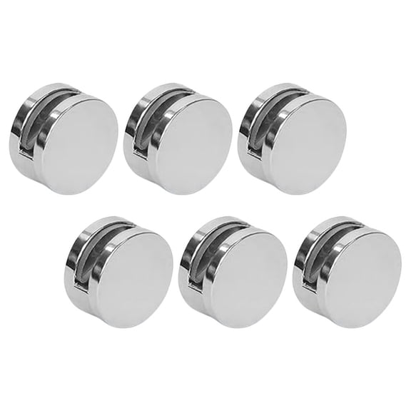 WHAMVOX 6Pcs Mirror Clips for Wall Glass Clamp Glass Mirror Wall Hanging Brackets Clips
