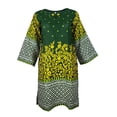 thumbnail image 1 of IshDeena Printed Pakistani Khadi Kurtis for Women Ready to Wear Tunic Tops/Shirts for Ladies - 1 Piece, 1 of 7