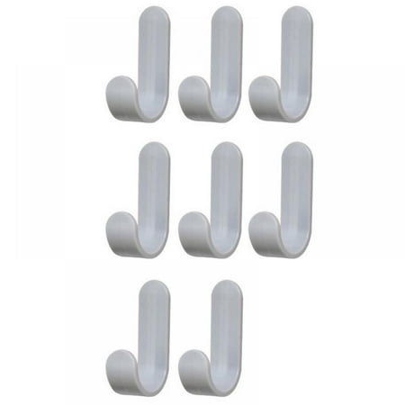 

J-shaped Strong And Seamless Non-perforated Hook Behind The Household Door Gray