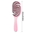 thumbnail image 3 of Hollow Spiral Boar Bristle Hair Brush, Detangling Smoothing Brush for Shine, Frizz Control, Static Reduction & Volumizing Styling, 3 of 4
