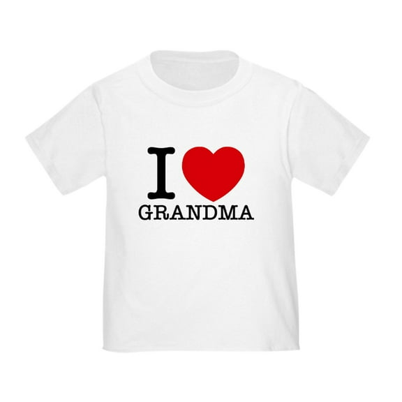 CafePress - I Love Grandma T Shirt - Cute Toddler T-Shirt, 100% Cotton