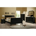 thumbnail image 4 of Bowery Hill Traditional Engineered Wood 6-Drawers Bedroom Dresser in Black, 4 of 4