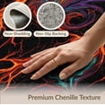 thumbnail image 6 of ODIKA Abstract Flame Rivers And Molten Cracks Volcanic Vortex With Playful Expressive Stain Resistant Low Profile for Dorm Room, Small Living Apartment, 6 of 7