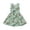 Green, variant on Girls Sleeveless Swing Dress with Pockets Horse Floral Print Soft Stretchy A Line Summer Casual Daily Outdoor Sundress(Green,3-4 Years)
