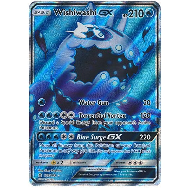 Pokemon - Wishiwashi GX - 133/145 - Arte Completo Ultra Raro Pokémon Pokemon