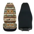 thumbnail image 4 of Uorisanigo Car Seat Covers, Soft Comfort Ethnic Tribal Aztec High Back Seat Covers Fit for Most Cars, Full Coverage Auto Seats Cushion Protection, Auto Interior Accessories, 4 of 7