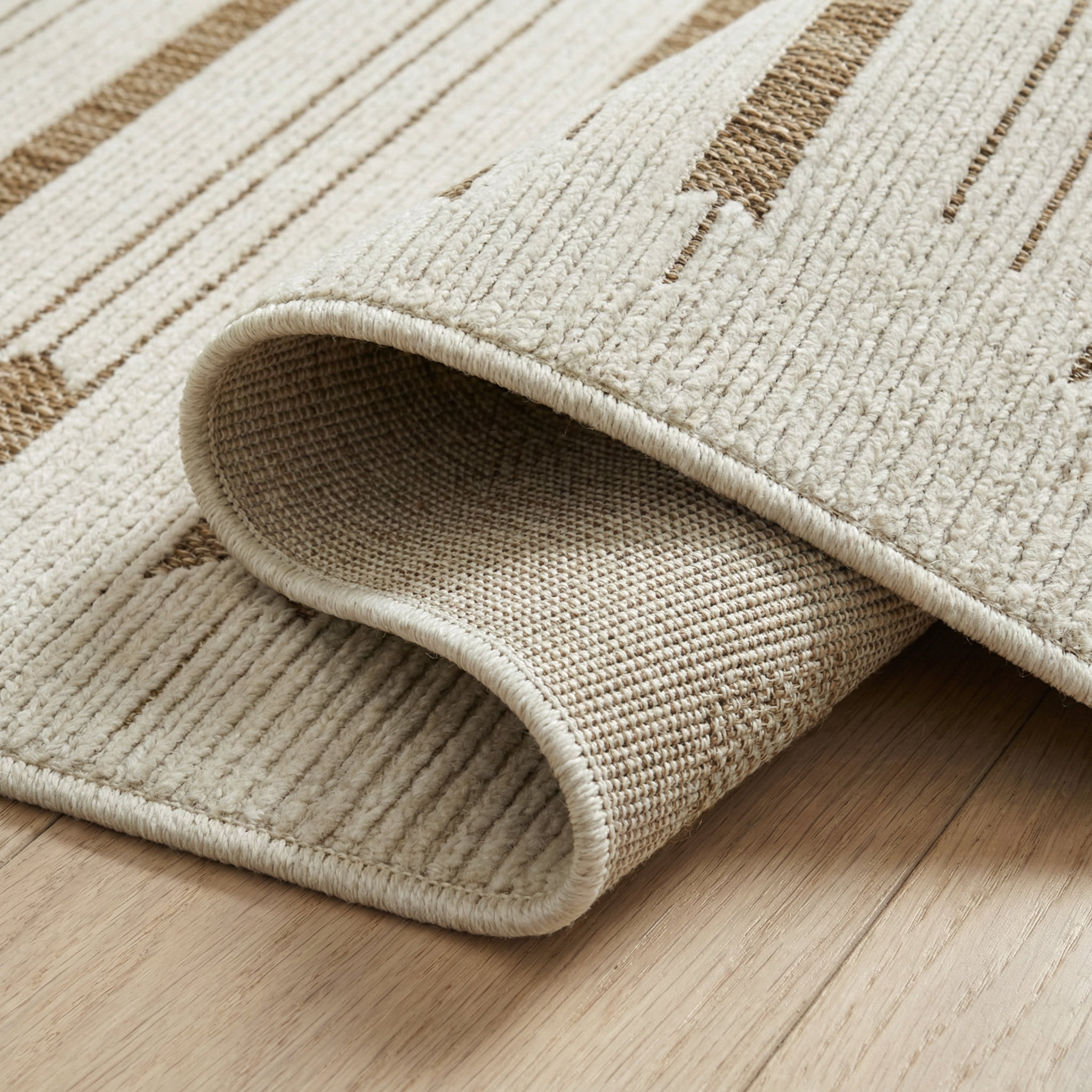 Rug Branch Maise Abstract Indoor Outdoor Area Rug, Beige Brown, Modern - Entryway, Hallway, Bathroom